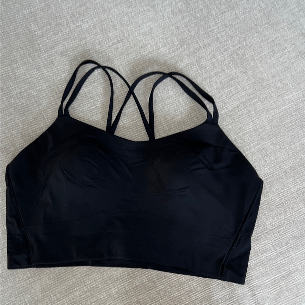 Lululemon cloud sports bra. Black Strappy Longline Bralette